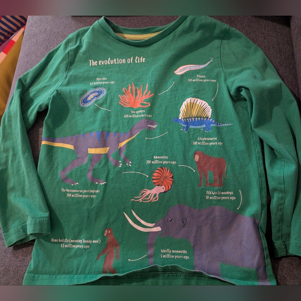 Mini Boden Evolution Of Life Shirt